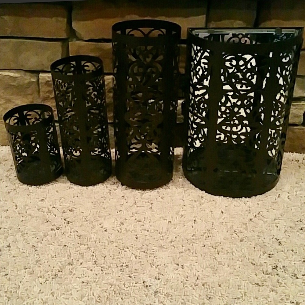 At Home Pillar Candle Holders Bundle